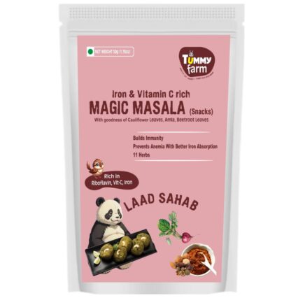 Tummy Farm Magic Masala (Laad Sahab) – Iron & Vitamin C Rich Healthy Snack Mix (50g)