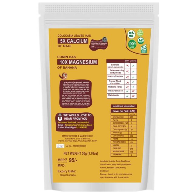 Tummy Farm Tomato Masala (Shaabash Mere Cheetay) – Calcium & Magnesium Rich Masala for Strong Bones & Muscles (50g) - Image 2