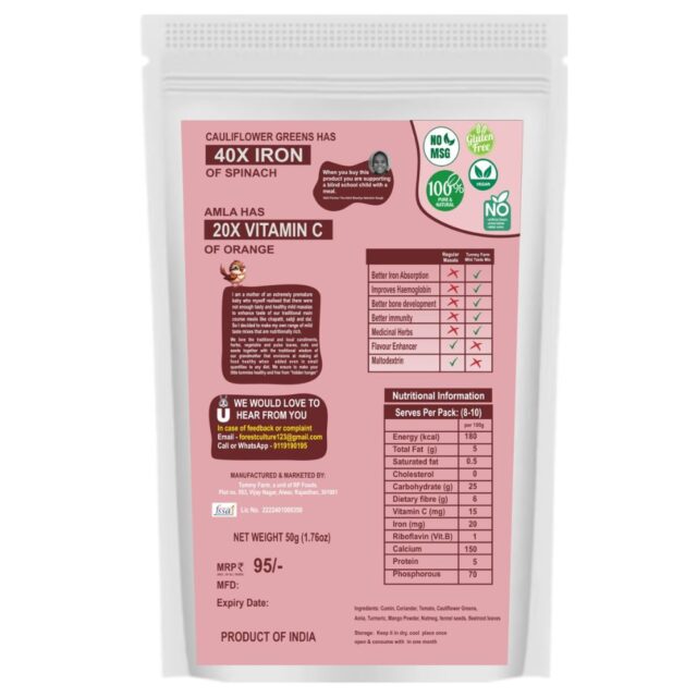 Tummy Farm Magic Masala (Laad Sahab) – Iron & Vitamin C Rich Healthy Snack Mix (50g) - Image 2