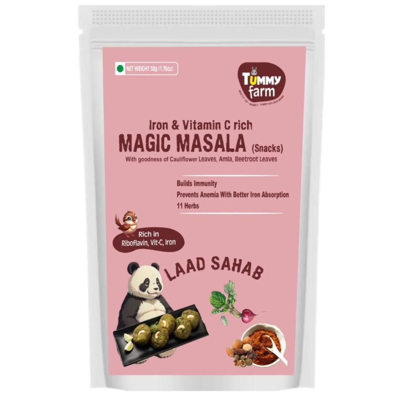 Tummy Farm Magic Masala (Laad Sahab) – Iron & Vitamin C Rich Healthy Snack Mix (50g)